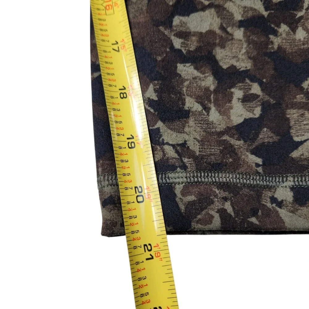Lululemon Leggings Size 4 Womens WUnder Crop II Foldover Jungle Fatique Green - Picture 15 of 15